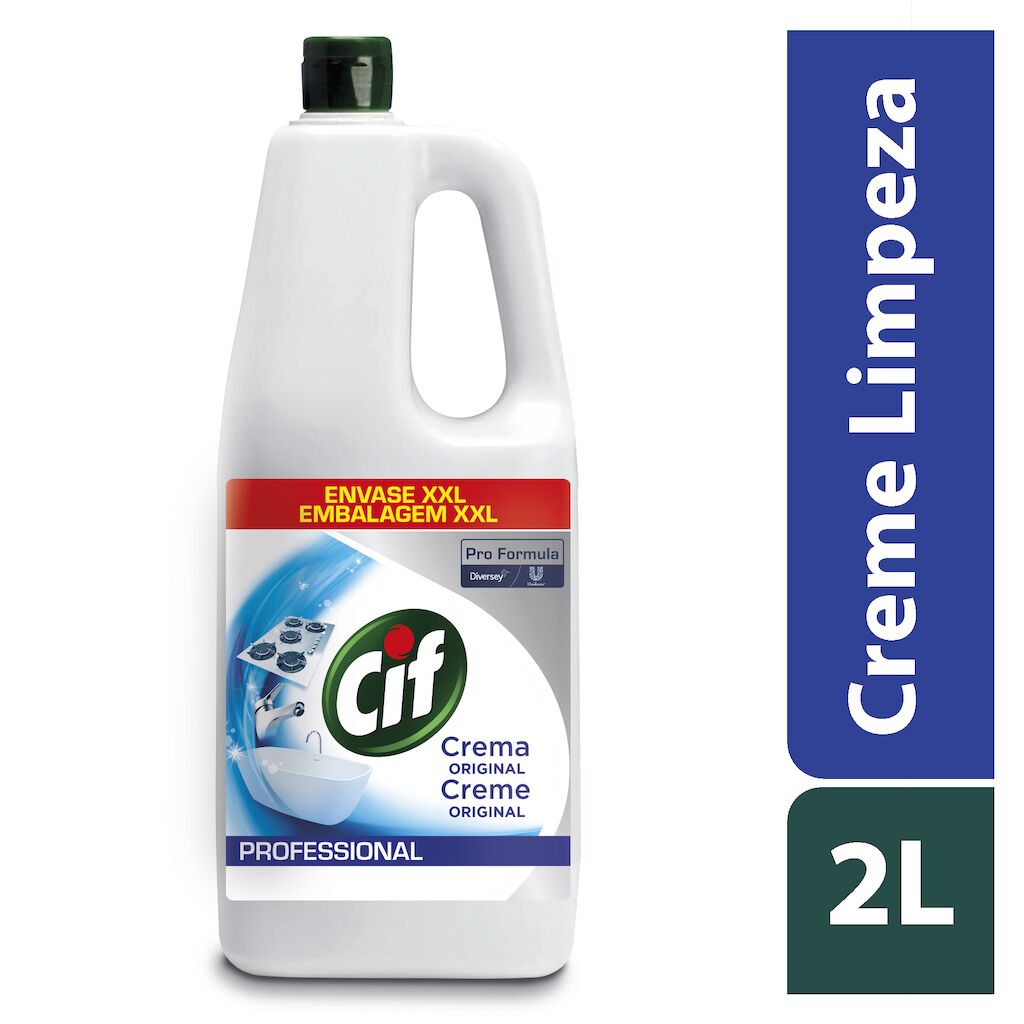 Cif Pro Formula Creme Classic 6x2L - Creme de limpeza com micropartículas naturais